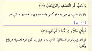 Surah Rahman Urdu, Pashto and English Translation