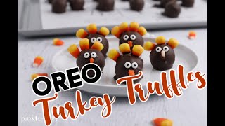 No Bake OREO Turkey Truffles - Cute Thanksgiving Dessert