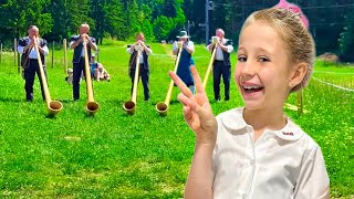 Nastya and Dad in Switzerland - Video series for kids