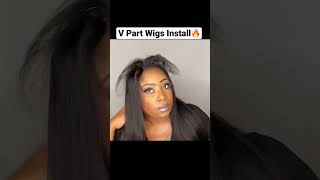 Watch Me Install This V Part Wig  #premierlacewigs