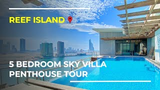 No.#1 Sea View SKY VILLA with Exclusive Infinity Pool in #Bahrain's Reef Island #Penthouse