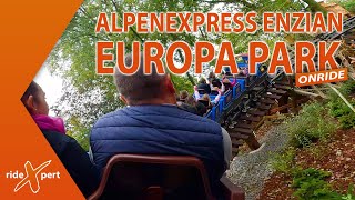 Der neue ALPENEXPRESS ENZIAN 2024 | EUROPA PARK | Onride by RideXpert in 4K