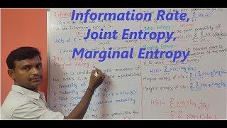 Information Rate, Joint Entropy, Marginal Entropy