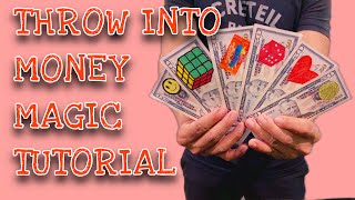 Throw Into MONEY MAGIC TRICK TUTORIAL