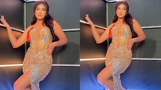 Aanchal Sharma sizzling in silver gown at Miss Nepal 2023 | AANCHAL SHARMA