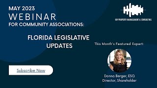 2023 Florida Legislative Updates