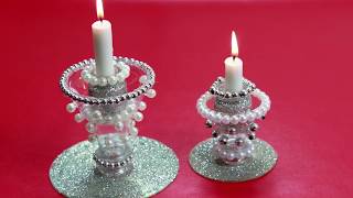 Beautiful Candle Holder from softdrink bottle | Waste Plastic Bottle idea | DIY | Bottle Art ideas