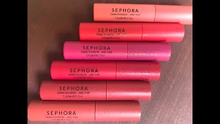 Sephora Collection Jelly Melt Glossy Lip Tint DEMO & REVIEW