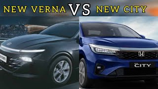 New Hyundai Verna VS Honda City Facelift 2024 ! Comparison