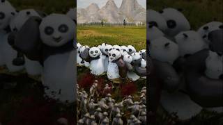 Kungfu Panda vs Monkey - UEBS 2 #shorts #epic #war #kungfupanda