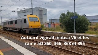 Spot en bretagne#261, Autoaril vigirail matisa V6 et les rame atl 360, 366, 368 et 395