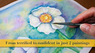 Watercolor beginner mistakes and explorations | Start with painting the same picture twice