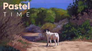 Tiny Pet Portrait and Landscape in Soft Pastel - Timelapse