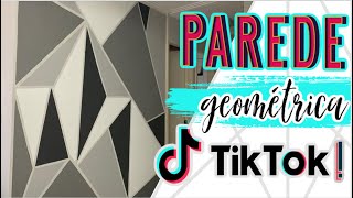 FIZ A PAREDE GEOMÉTRICA DO TIKTOK (DICAS+VALORES)