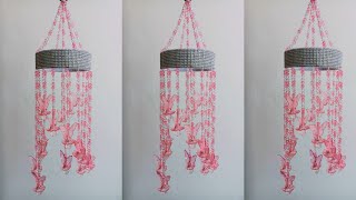 3D⚡💯 Beautiful Jhumar Design | Home made Wall Hanging - घर पर बनाएं खूबसूरत झूमर ! #jhumar #viral