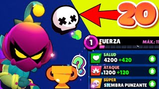 CUÁNTAS COPAS SE PUEDEN HACER EN SUPERVIVENCIA CON LILY FUERZA 1 | BRAWL STARS 🔥