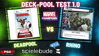 Marvel Champions Deadpool vs Rhino | Solo Let's Play Pool-Deck Test 1.0 (DEUTSCH)