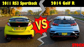 Forza Horizon 4 | 2016 Honda Civic Type R vs Hyundai Veloster | Which One is Faster? - Drag Race