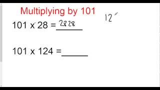 Multiplying by 101