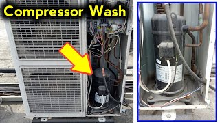 Air conditioner Compressor wash with high pressure washer