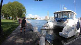 Roller skating Sarasota Florida Bayfront!