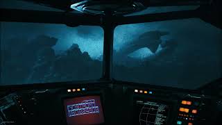 Alien LV426 Ambience: Nostromo's Window View with Rainstorm! (No Facehugger Version)🌌🛸