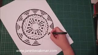 Geometric Art with Artist Janette Oakman 15 - Symmetric / Geometry / Mandala