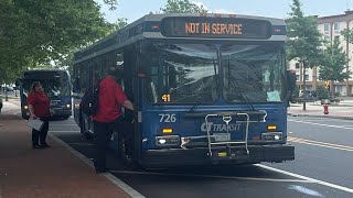 CTtransit 2007 New Flyer Industries D40LF #726 Ride on route 41