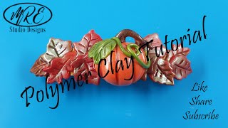 Polymer Clay Pumpkin Barrette Tutorial