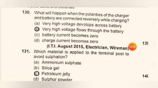 Cells and Batteries MCQS Part 8