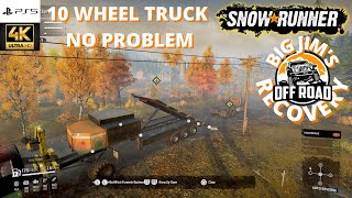 big jim's off road recoverys - DROWNED HIGHWAY TRUCK - easy claps | SNOWRUNNER | IX WRECKER - EP#2