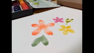 Watercolor Flower Painting / Beginner