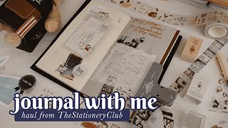 Journal with me with my haul from TheStationery Club 🧸