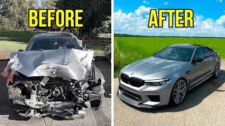 FULL BUILD - REBUILDING A CRASH DAMAGED BMW M5 COMPETITION