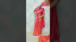 How to make hip pleats in Silk saree #ytshorts #beautynstyle #yt #saree #shortvideo #shorts #short