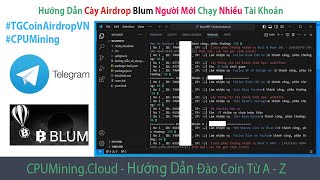 Airdrop #7: Hướng Dẫn Cày #Telegram Blum Sử Dụng Tool Nodejs Và Visual Studio Code Cho Người Mới