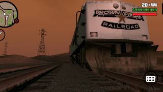 the train bug in the gta san andreas game is only the locomotive