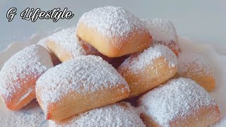 فطائر فرنسية خفيفة ولذيذة للفطور (Home made Beignets (Baked