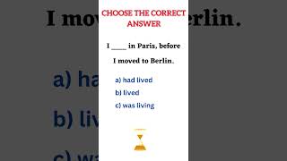 English Grammar Quiz: Choose the correct answer