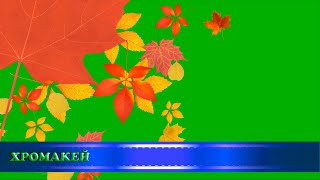 Футажи-переходы "Осенние листья", хромакей/transitions "Foliage",chromakey