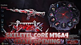 New Mythic M16 Crate Opening 😍| Skeletal Core M16A4🔥 | Luckyest Crate Opening | Pubg Mobile 🔥🔥