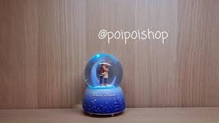 Review & Tutorial Kotak Musik Snow Globe Bola White Moon [POI POI SHOP]