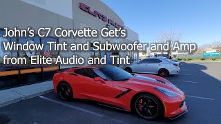 John's C7 Corvette Gets Windows Tinted and a Custom Subwoofer and Amp From Elite Audio and Tint