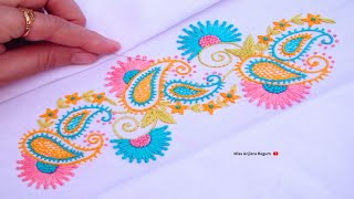 Exclusive Border Designs Embroidery Tutorial Step by Step