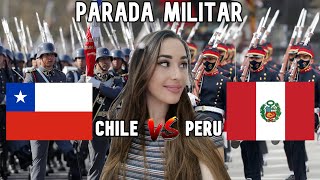 👉 ESPAÑOLA REACCIONA A PARADA MILITAR CHILE VS PERU