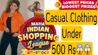 Meesho Clothing Haul |Under500Rs #SirfSaleNahinKhelHai #MeeshoMahaIndianShoppingLeague#Meesho