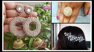 5 Quick and beautiful Jewelry Making idea |Fancy Jwellery Making tutorial |JWELLERY MAKING AT HOME