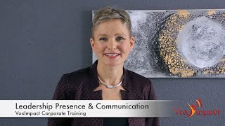 VoxImpact Corporate Training: Leadership Presence & Communication Skills