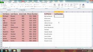 Excel Concatenate Tutorial