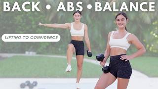 The PERFECT Dumbbell Workout for Beginners || BACK, ABS, BALANCE